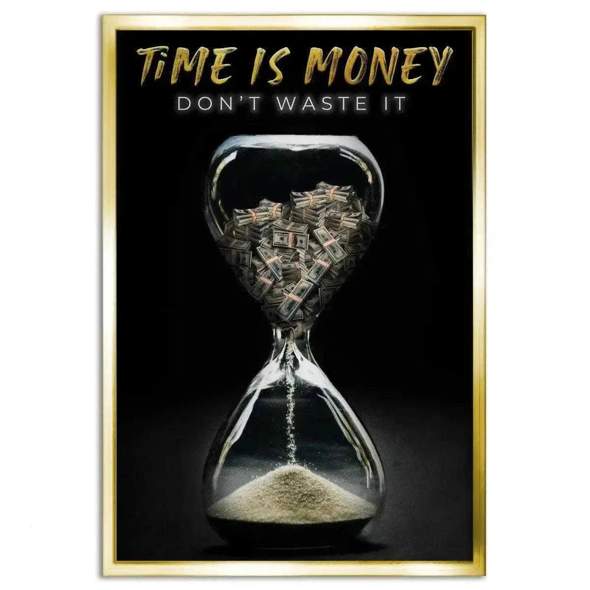 Time is money - Leinwandbild Motivation SimpleCanvas Canvas