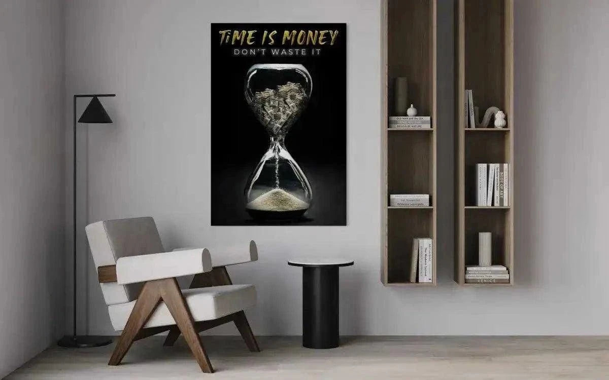 Time is money - Leinwandbild Motivation SimpleCanvas Canvas