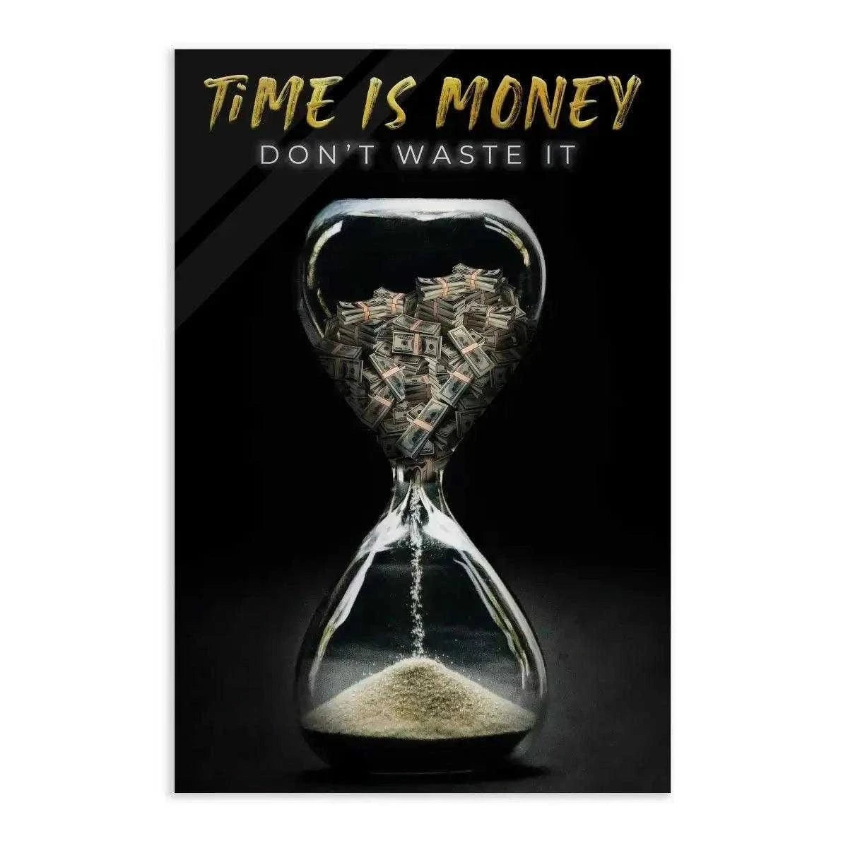 Time is money - Leinwandbild Motivation SimpleCanvas Canvas
