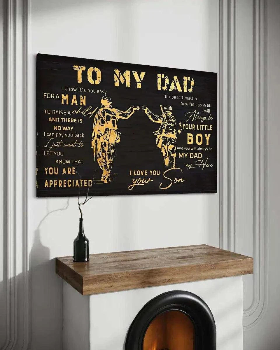 To my Dad - Leinwandbild Lifestyle SimpleCanvas Canvas