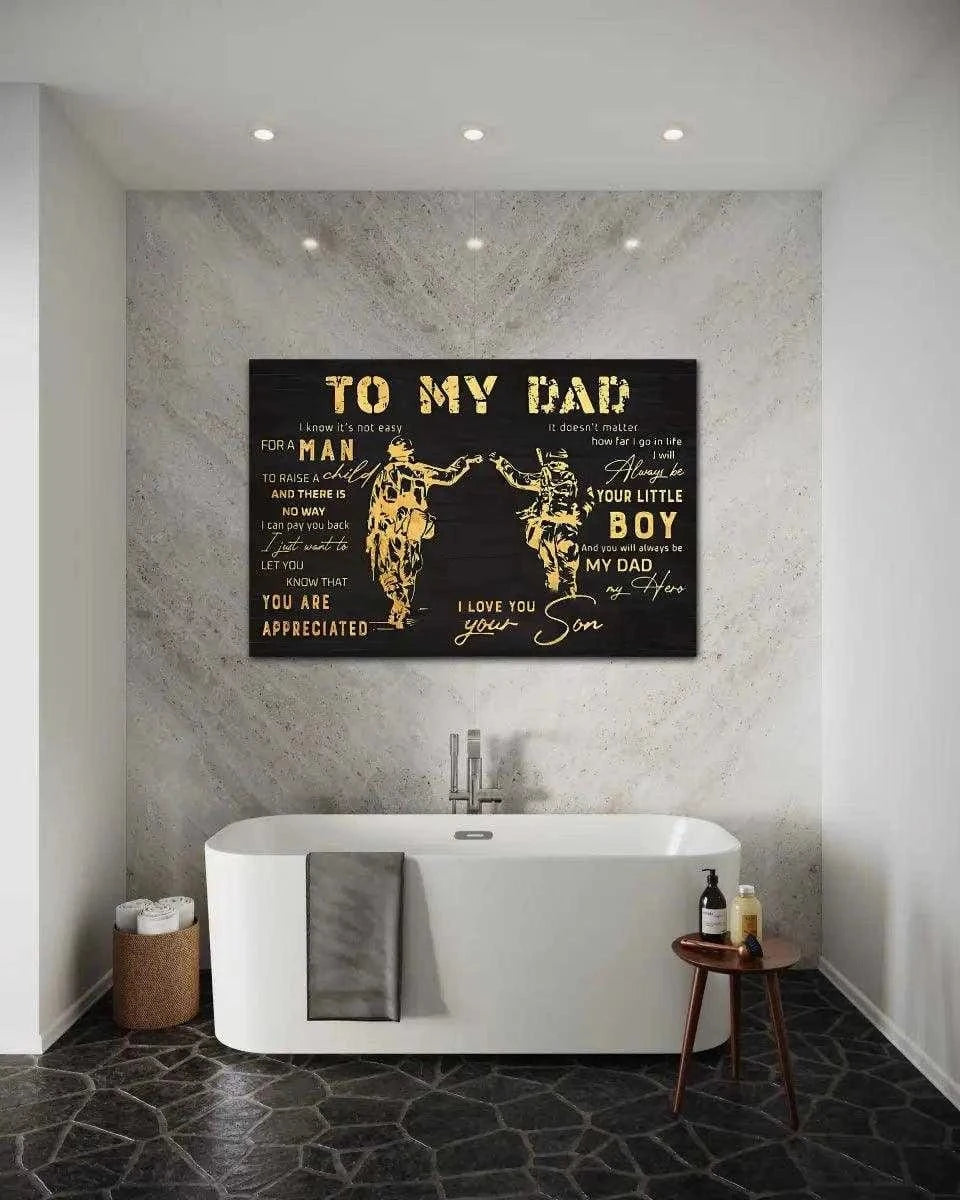 To my Dad - Leinwandbild Lifestyle SimpleCanvas Canvas
