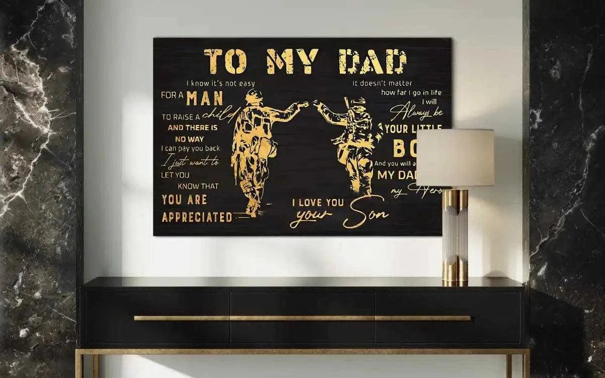 To my Dad - Leinwandbild Lifestyle SimpleCanvas Canvas