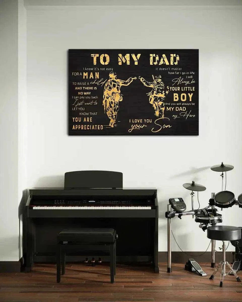 To my Dad - Leinwandbild Lifestyle SimpleCanvas Canvas