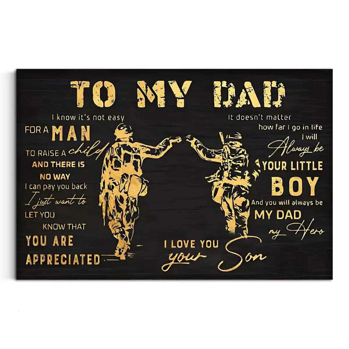 To my Dad - Leinwandbild Lifestyle SimpleCanvas Canvas