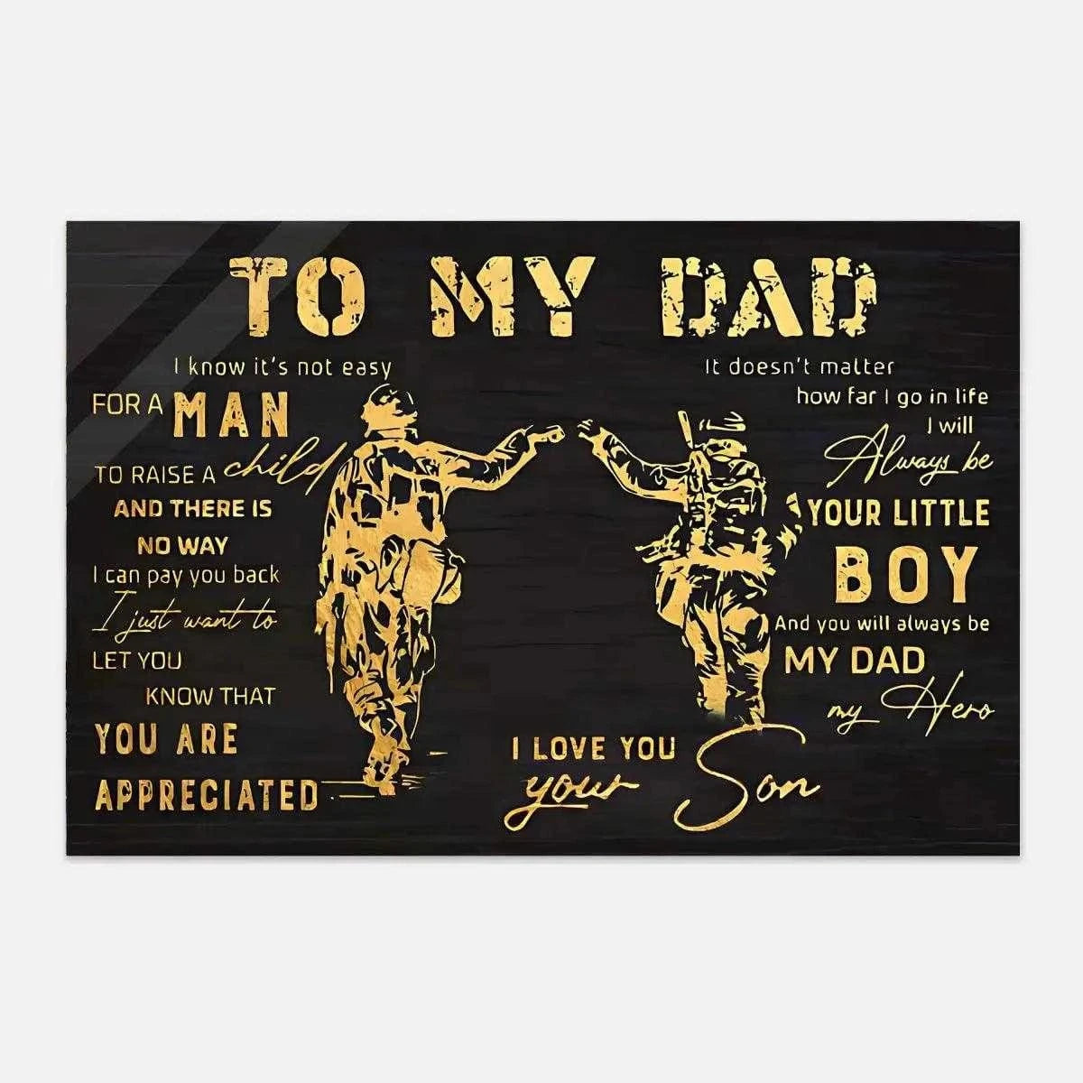 To my Dad - Leinwandbild Lifestyle SimpleCanvas Canvas 20x30 cm / Acryl / Ohne Rahmen