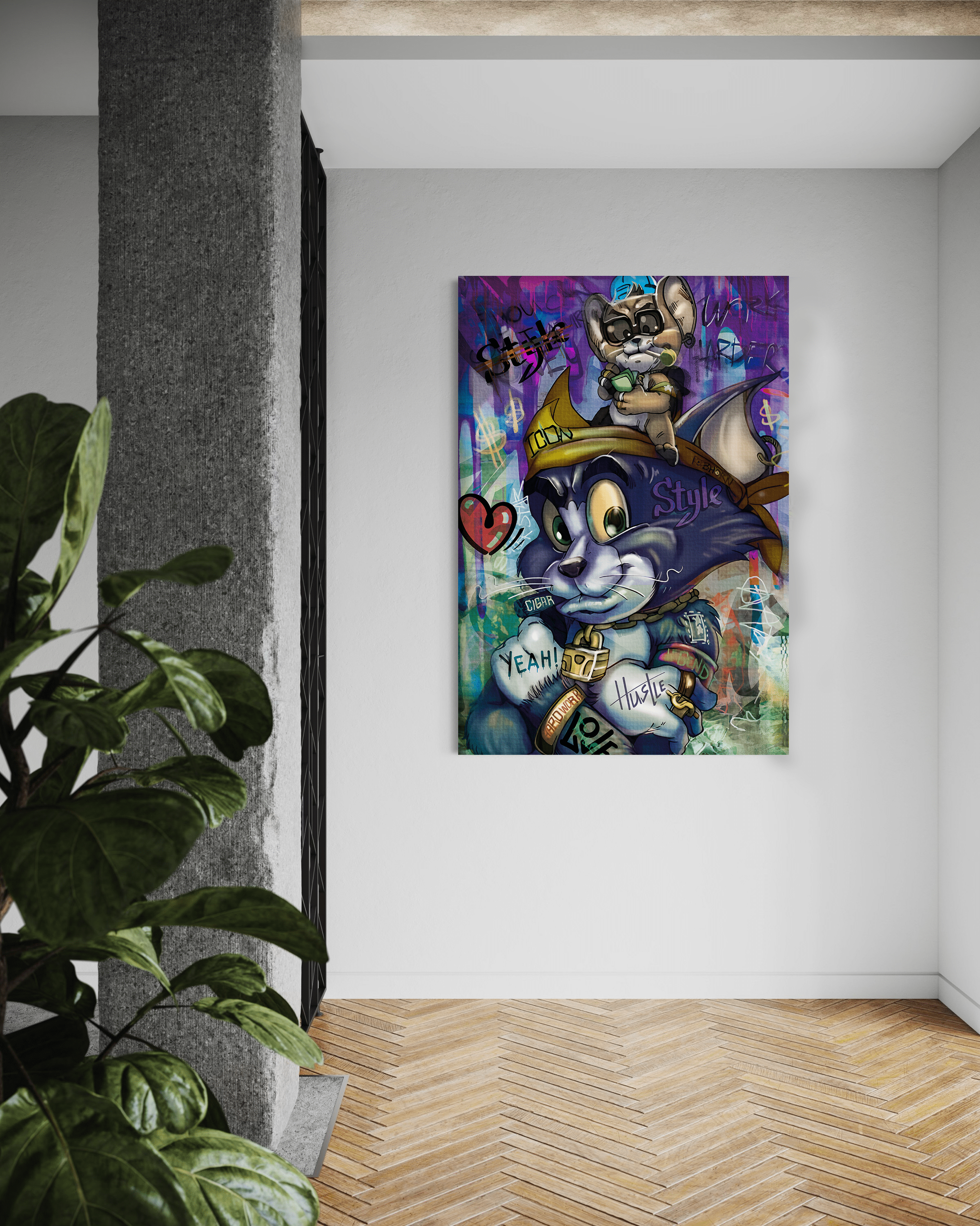 Tom & Jerry V2 - Leinwandbild Pop Art SimpleCanvas Canvas