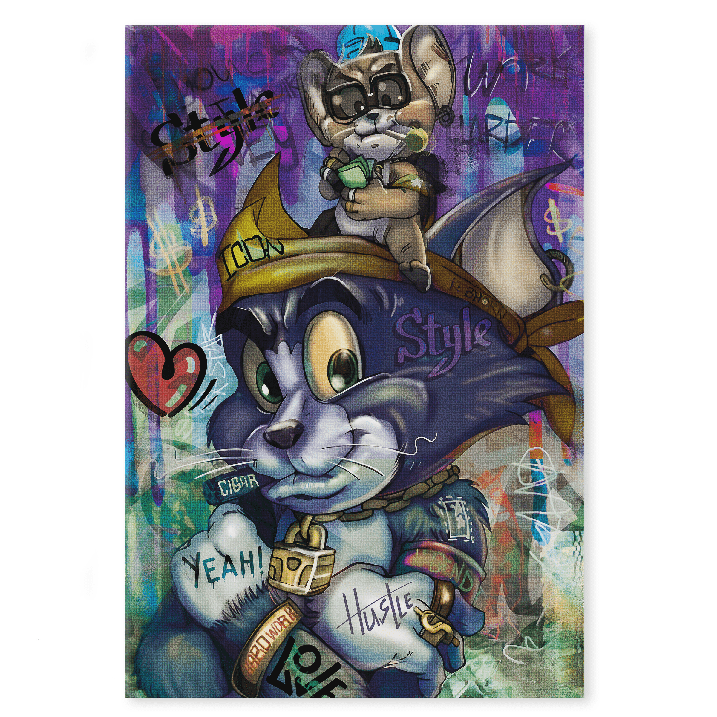 Tom & Jerry V2 - Leinwandbild Pop Art SimpleCanvas Canvas