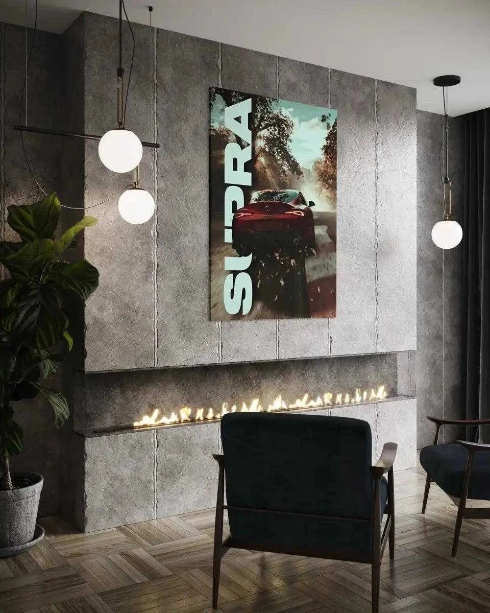 Toyota Supra - Auto Leinwandbild SimpleCanvas Canvas