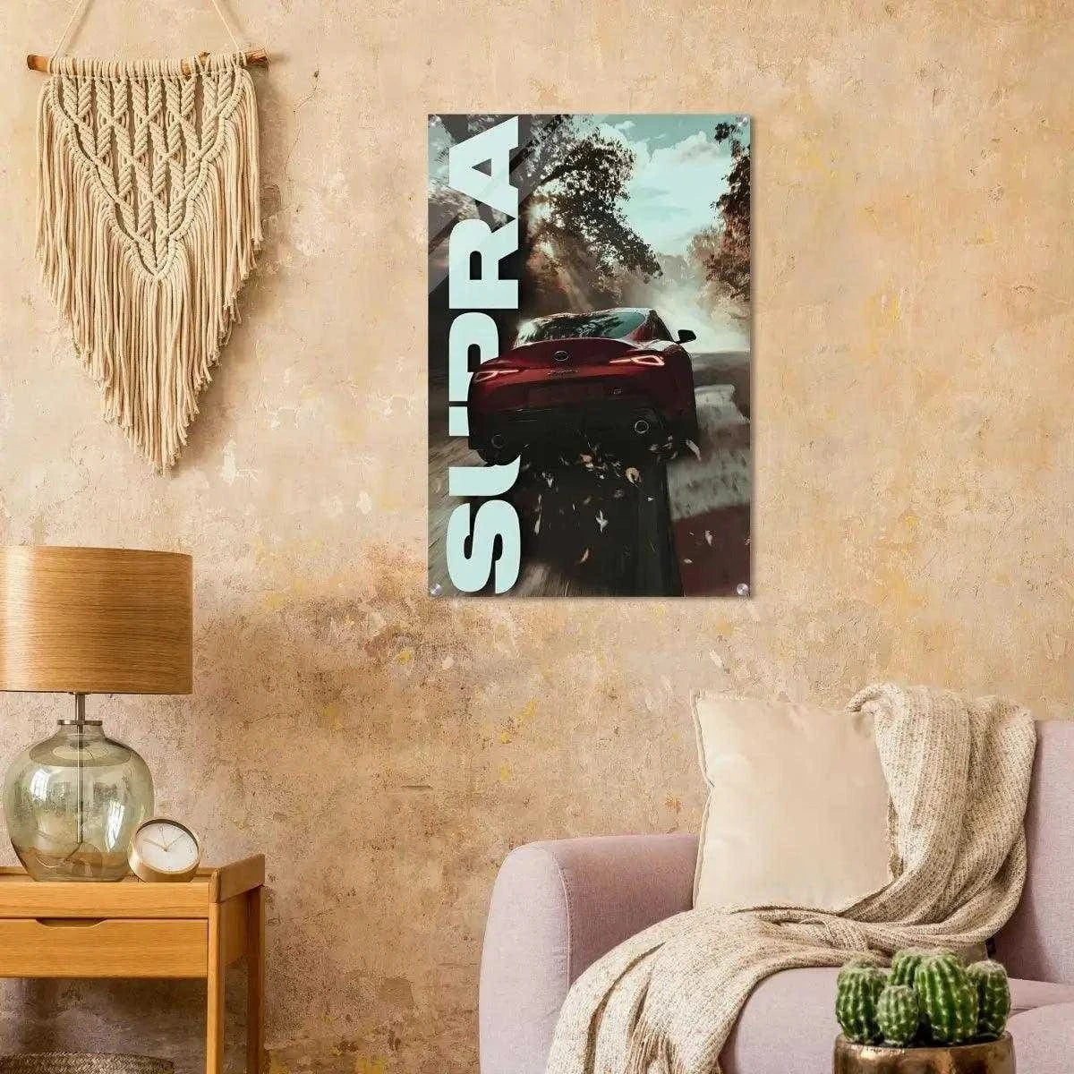 Toyota Supra - Auto Leinwandbild SimpleCanvas Canvas