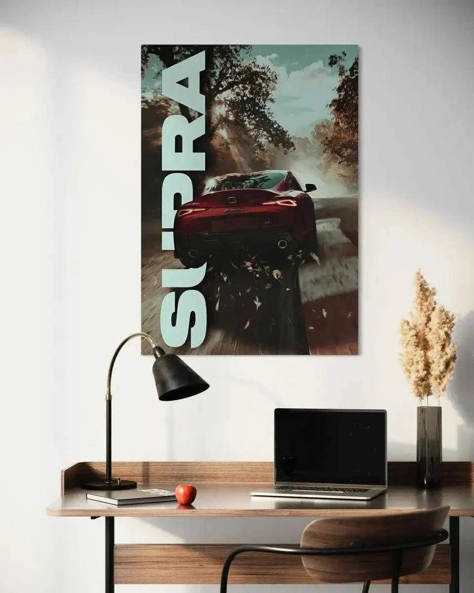 Toyota Supra - Auto Leinwandbild SimpleCanvas Canvas