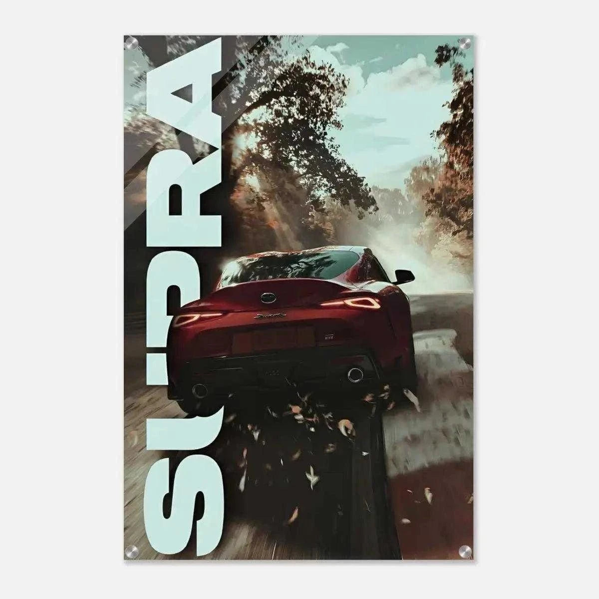 Toyota Supra - Auto Leinwandbild SimpleCanvas Canvas