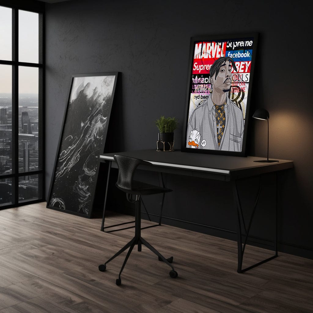 Tupac - Leinwandbild Pop Art Mildwords Canvas