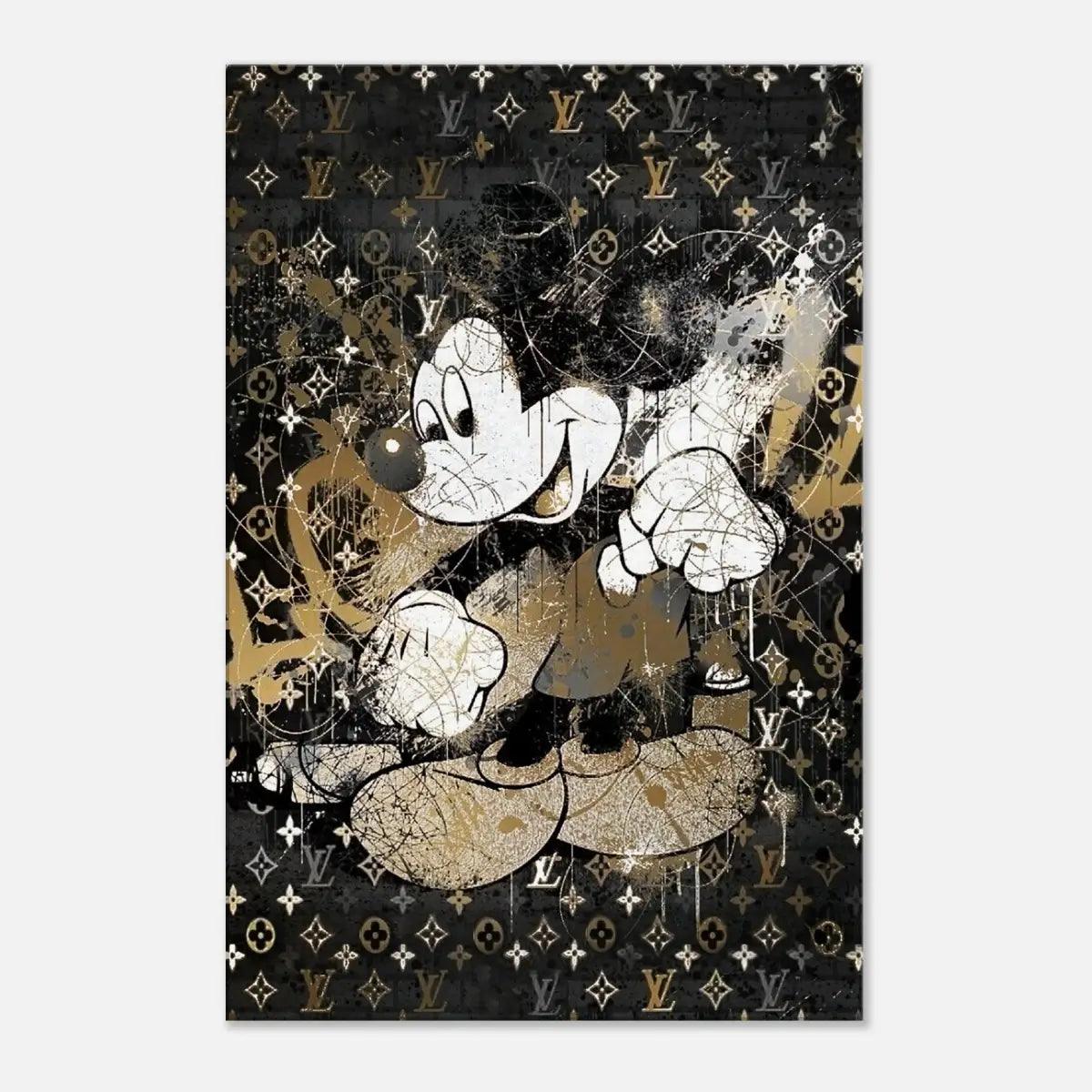 Vintage Mickey - Leinwandbild Luxuriös - - canvas Foto auf Leinwand Home Decor leinwandbilder luxuriös leinwandbilder motivation leinwanddeko luxury canvas luxury wall art micky maus bilder mindset canvas pop art pop art canvas Sublimation Sublimation Designs Tumbler Design wall art wandbilder