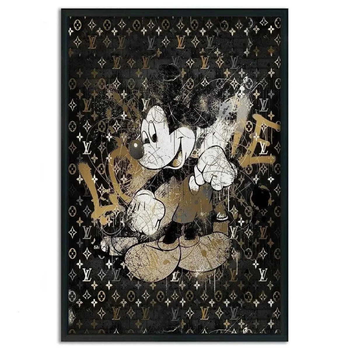 Vintage Mickey - Leinwandbild Luxuriös SimpleCanvas Canvas