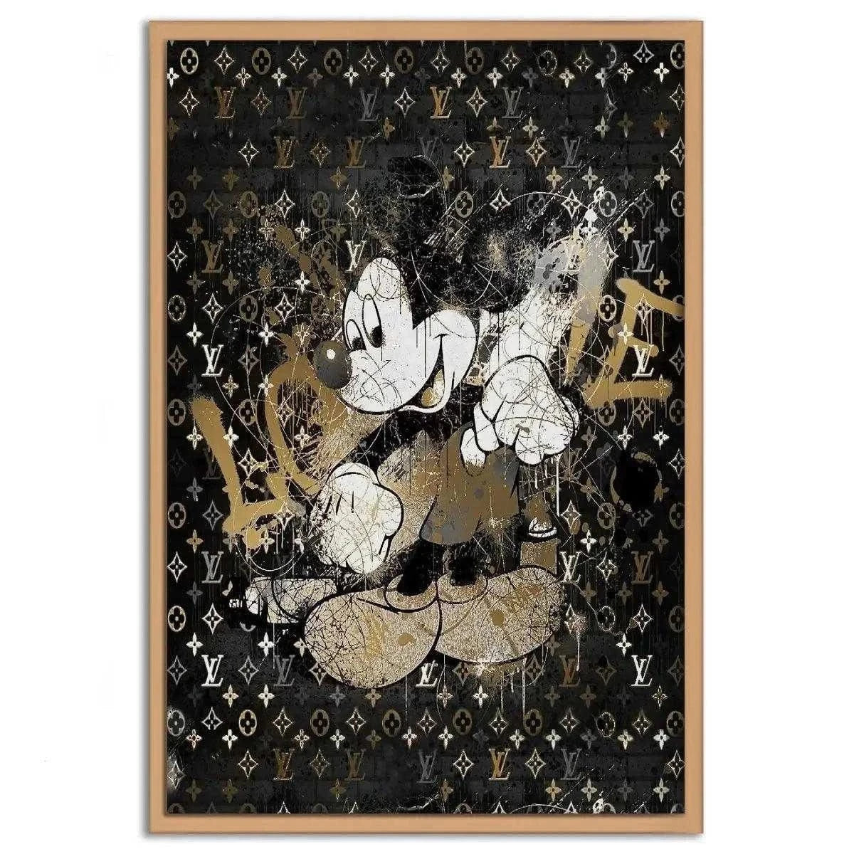 Vintage Mickey - Leinwandbild Luxuriös SimpleCanvas Canvas