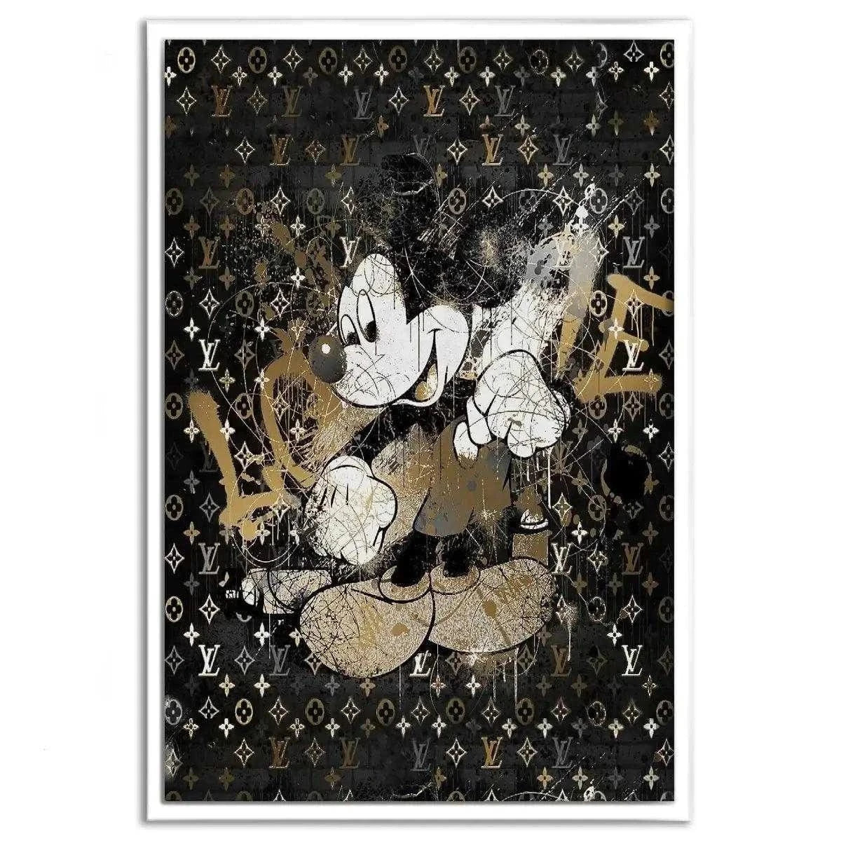 Vintage Mickey - Leinwandbild Luxuriös SimpleCanvas Canvas