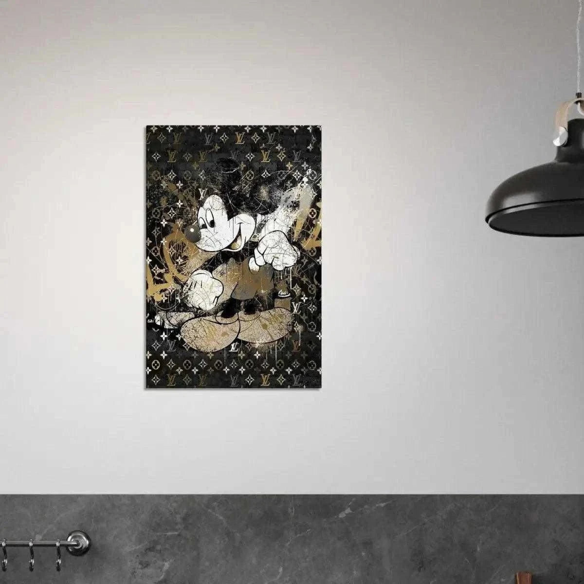 Vintage Mickey - Leinwandbild Luxuriös SimpleCanvas Canvas