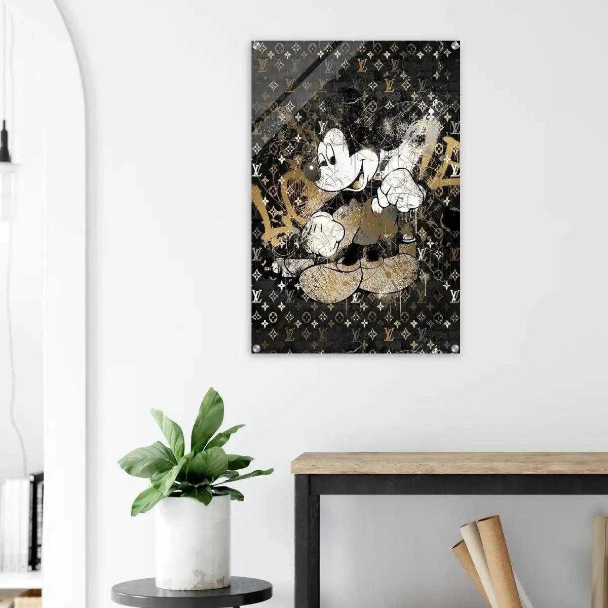 Vintage Mickey - Leinwandbild Luxuriös SimpleCanvas Canvas