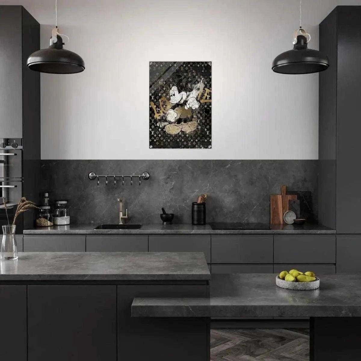 Vintage Mickey - Leinwandbild Luxuriös SimpleCanvas Canvas