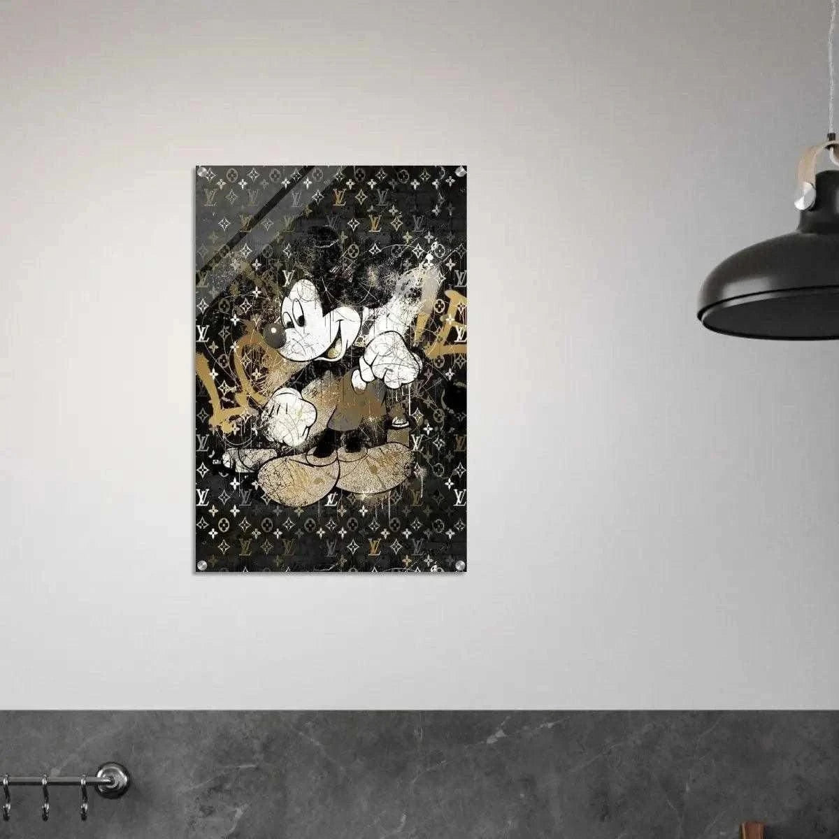 Vintage Mickey - Leinwandbild Luxuriös SimpleCanvas Canvas