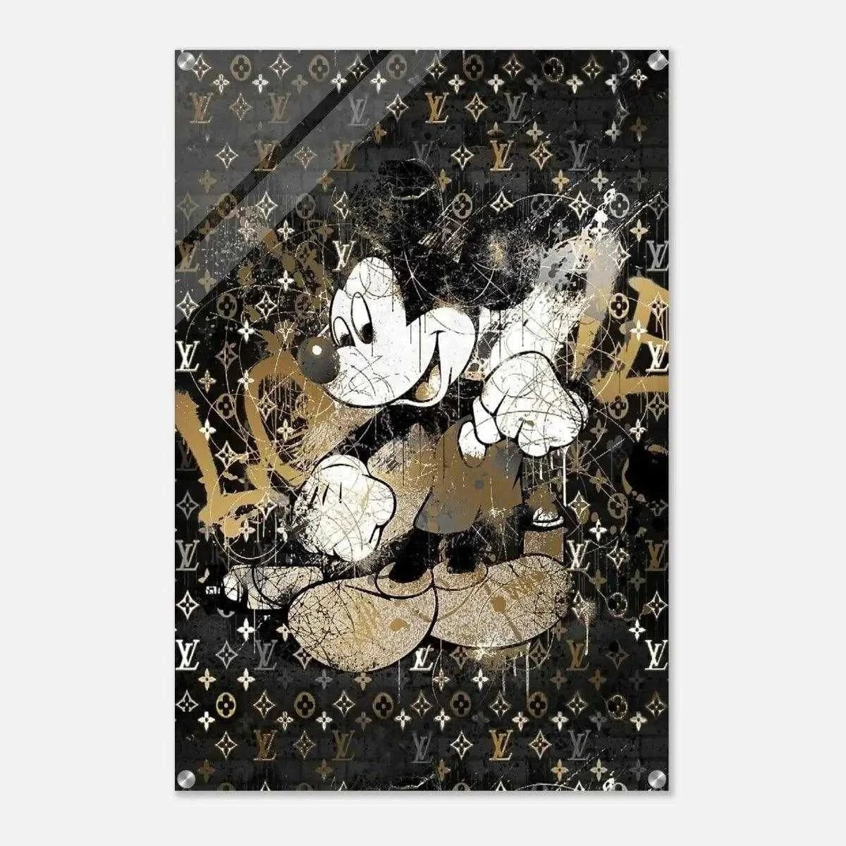 Vintage Mickey - Leinwandbild Luxuriös SimpleCanvas Canvas