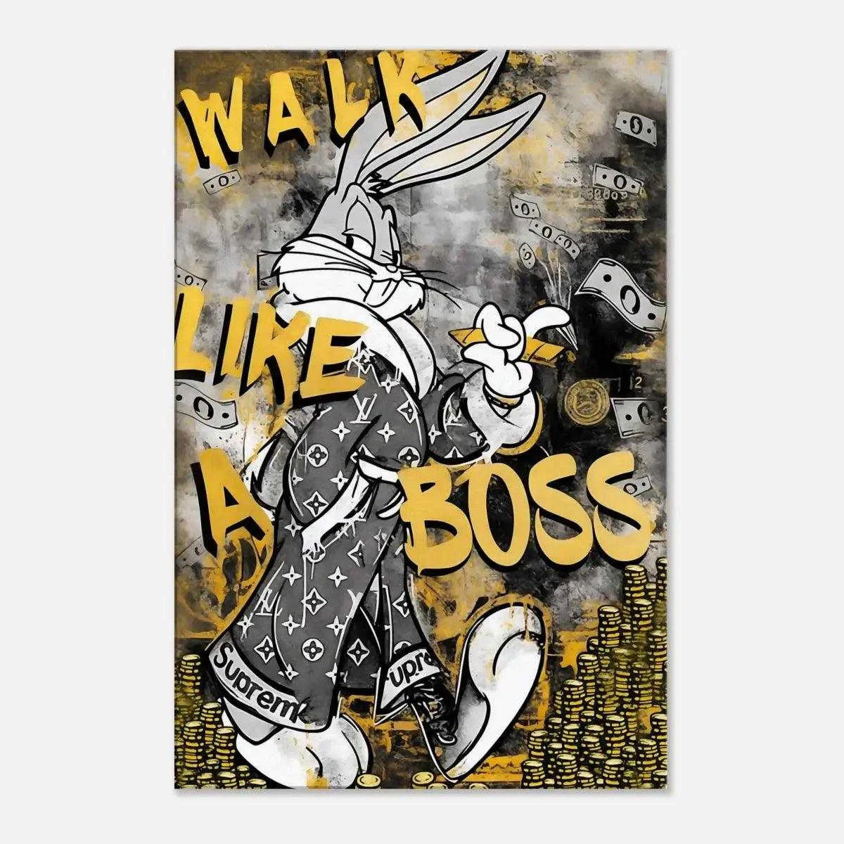 Walk like a boss - Leinwandbild Pop Art - - canvas Foto auf Leinwand leinwandbilder luxuriös leinwandbilder motivation leinwanddeko luxury canvas luxury wall art mindset canvas pop art pop art canvas Sublimation Designs Tumbler Design wall art wandbilder