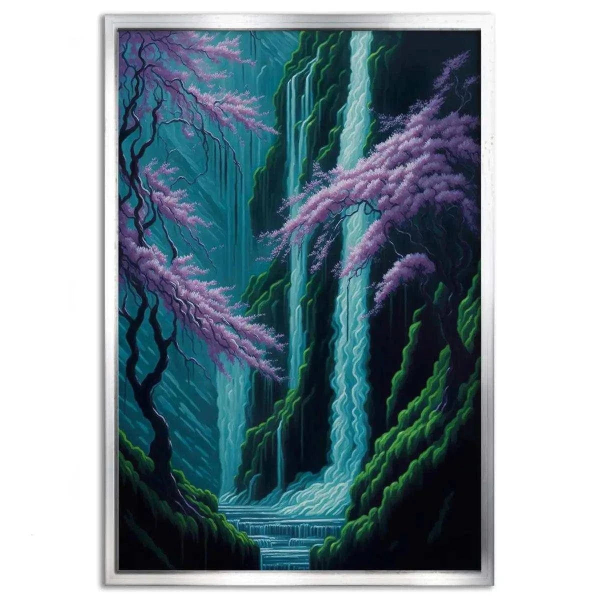 Waterfall - Leinwandbild Japanisch SimpleCanvas Canvas