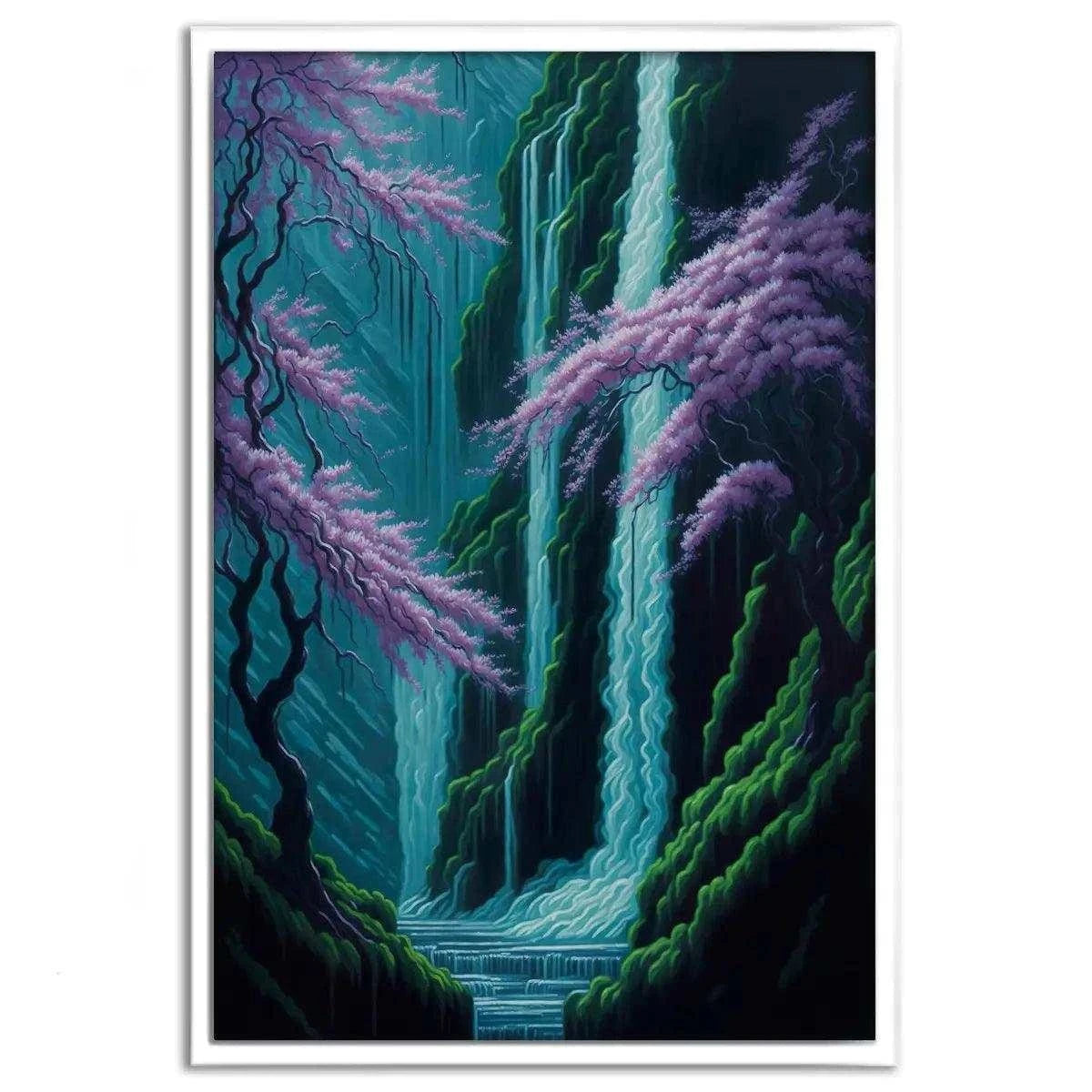 Waterfall - Leinwandbild Japanisch SimpleCanvas Canvas