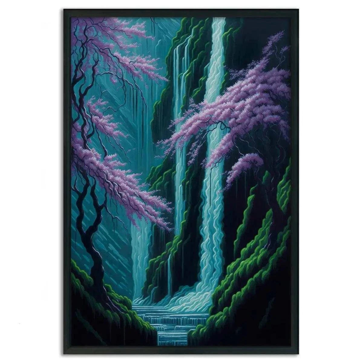Waterfall - Leinwandbild Japanisch SimpleCanvas Canvas
