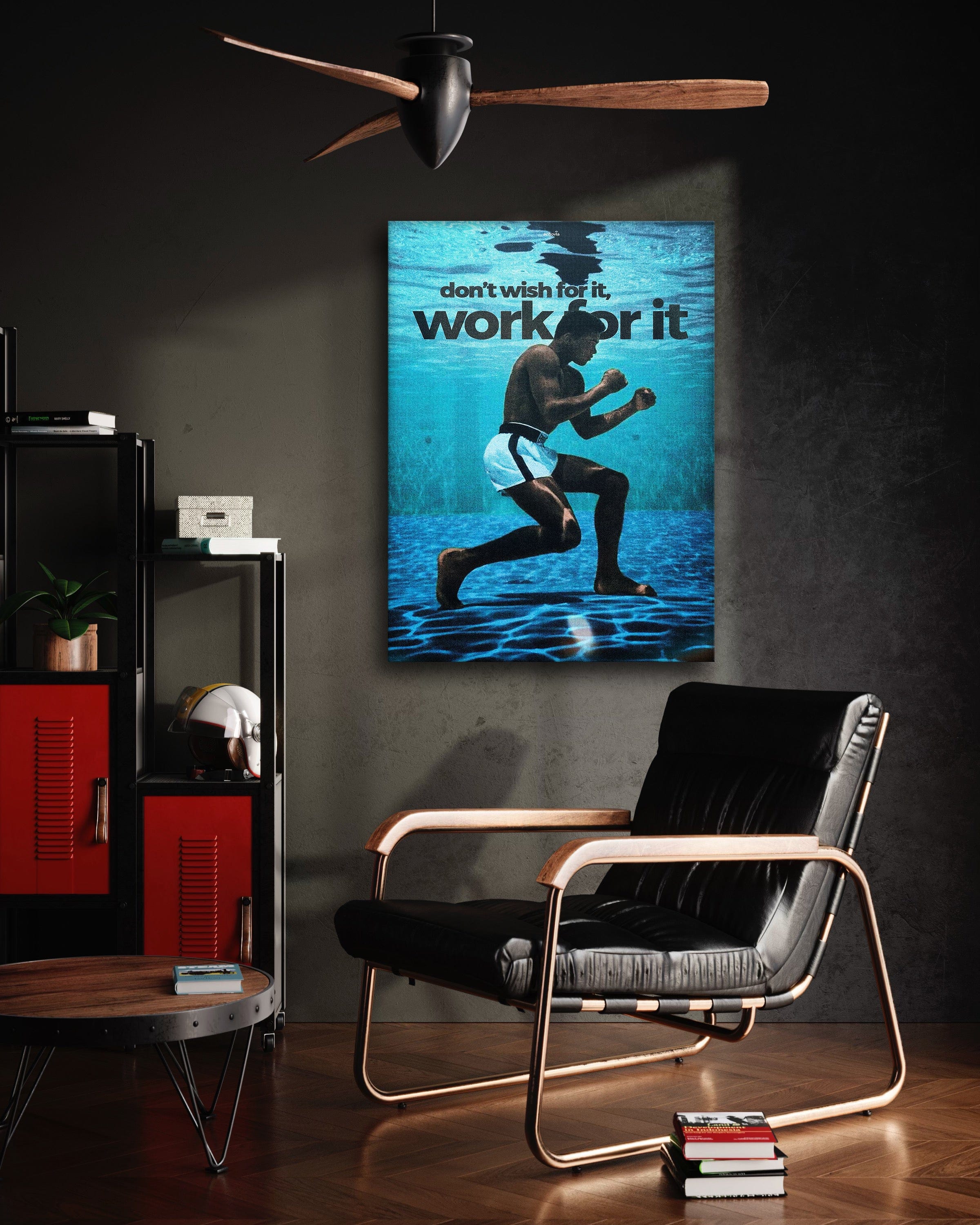 Work for it - Leinwandbild Motivation SimpleCanvas Canvas