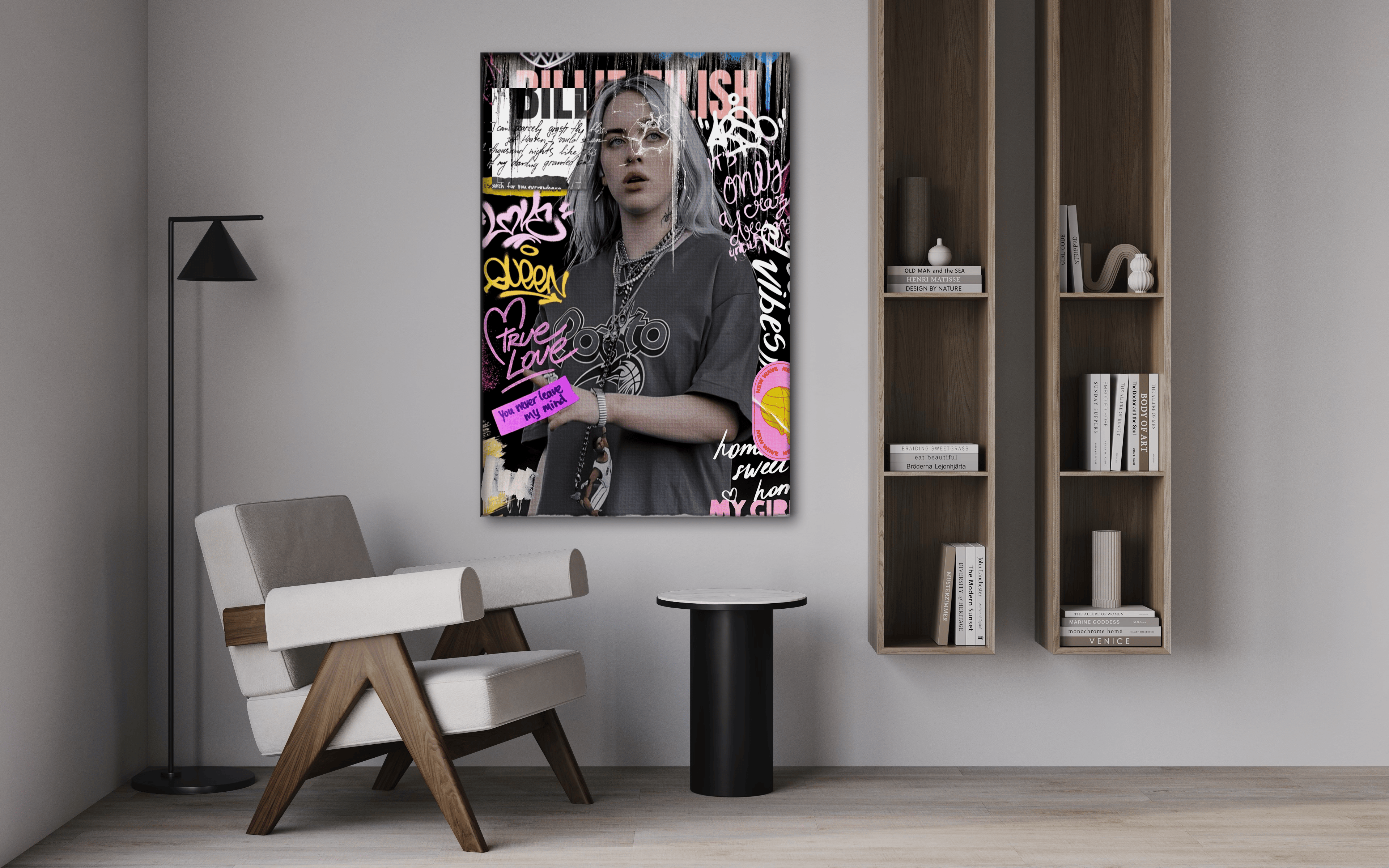 You never leave - Leinwandbild Pop Art/Street Art HeryKurni Canvas