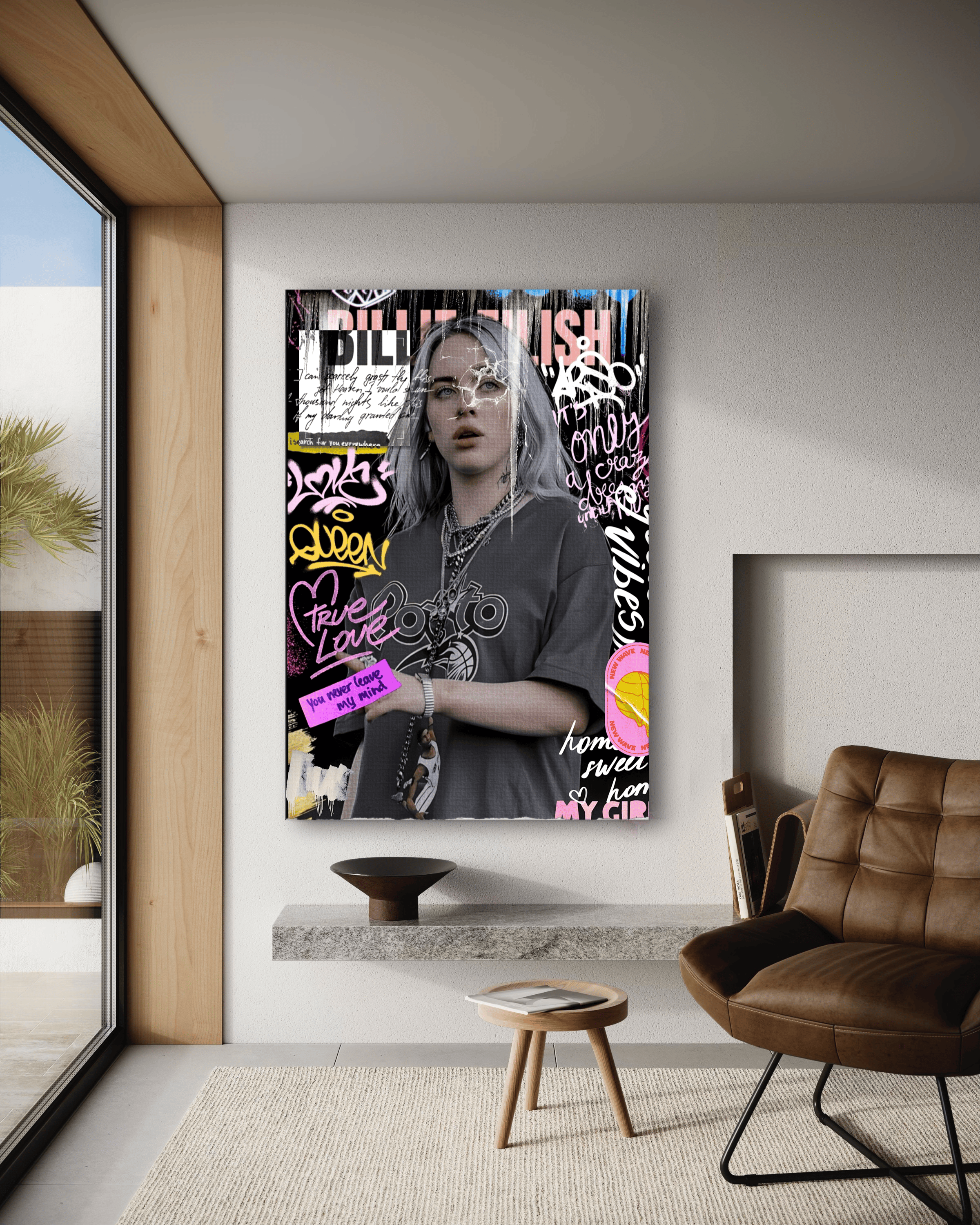 You never leave - Leinwandbild Pop Art/Street Art HeryKurni Canvas
