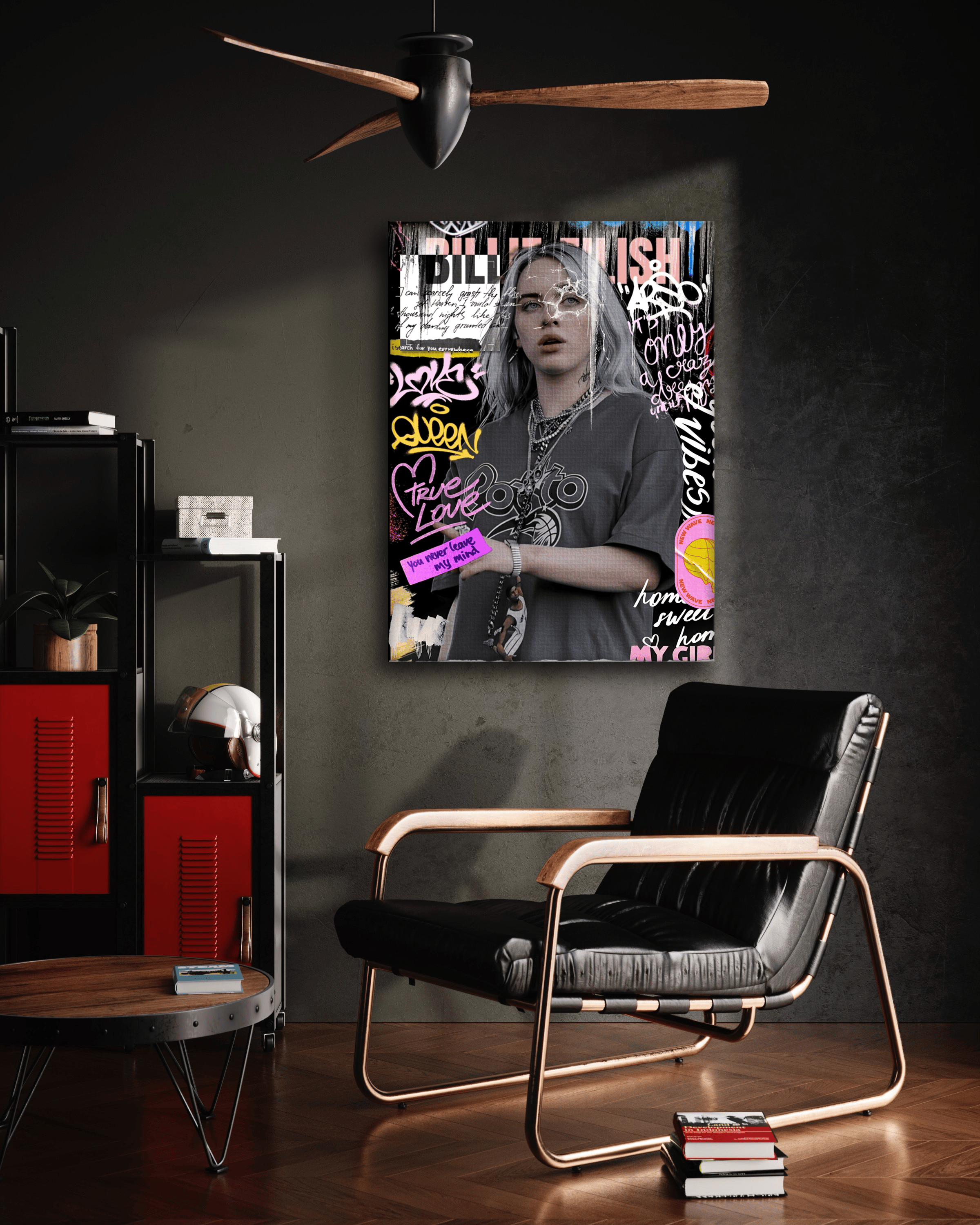 You never leave - Leinwandbild Pop Art/Street Art HeryKurni Canvas