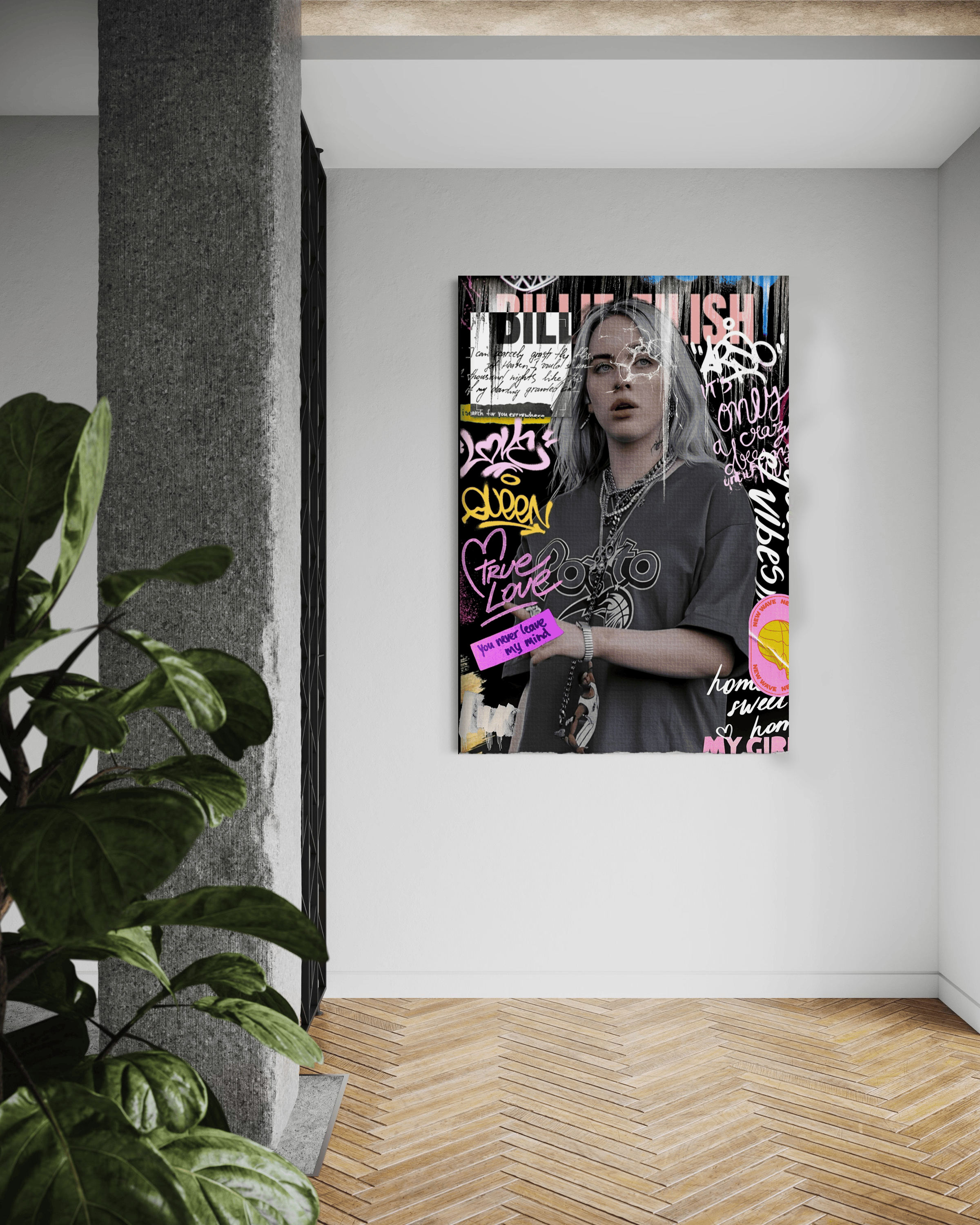 You never leave - Leinwandbild Pop Art/Street Art HeryKurni Canvas