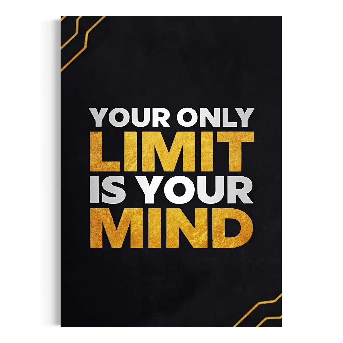 Your only limit is your mind - Leinwandbild Motivation - - canvas Foto auf Leinwand hard work beats talent Home Decor leinwandbilder leinwandbilder motivation leinwanddeko luxury wall art mindset canvas motivation canvas motivation wandbild Sublimation Designs wall art wandbilder your only limit is your mind