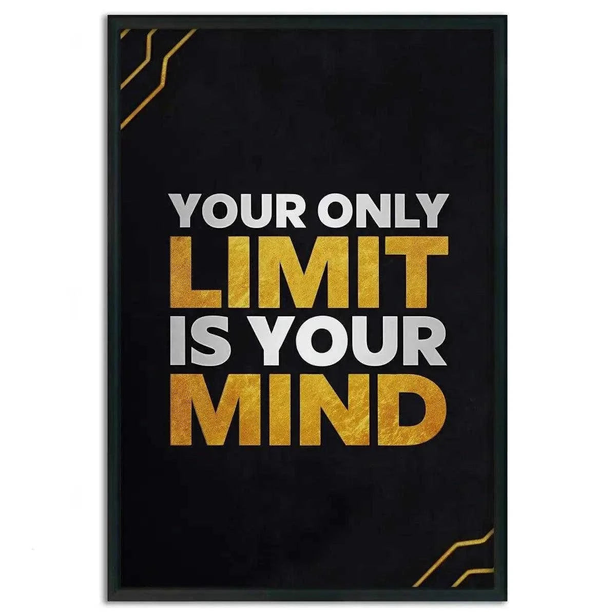 Your only limit is your mind - Leinwandbild Motivation SimpleCanvas Canvas