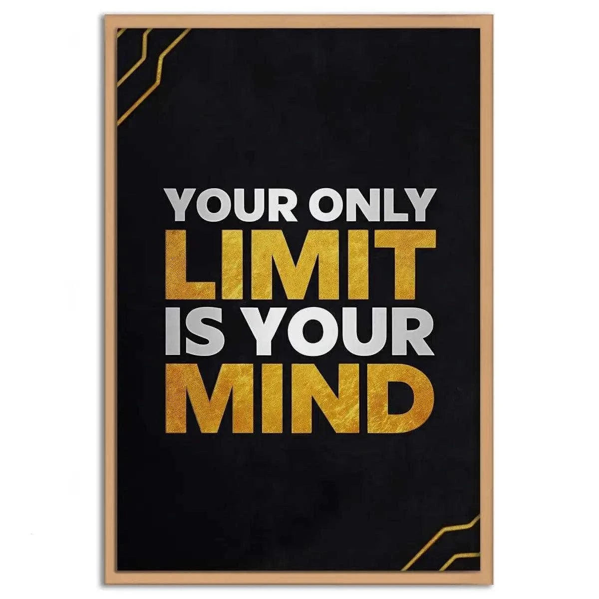 Your only limit is your mind - Leinwandbild Motivation SimpleCanvas Canvas