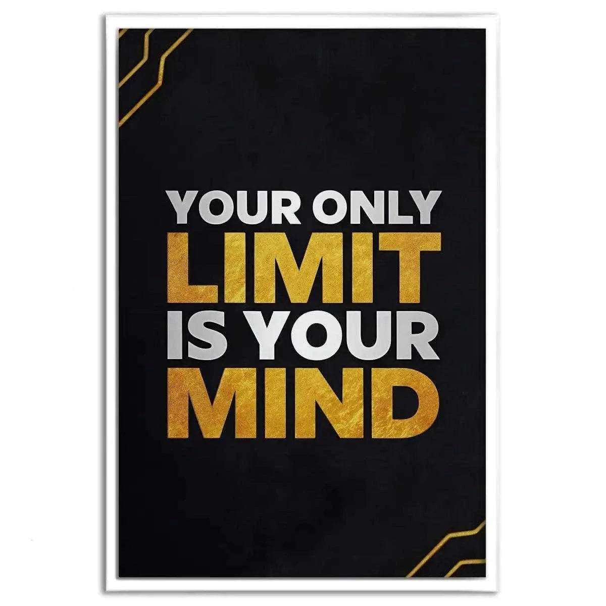 Your only limit is your mind - Leinwandbild Motivation SimpleCanvas Canvas