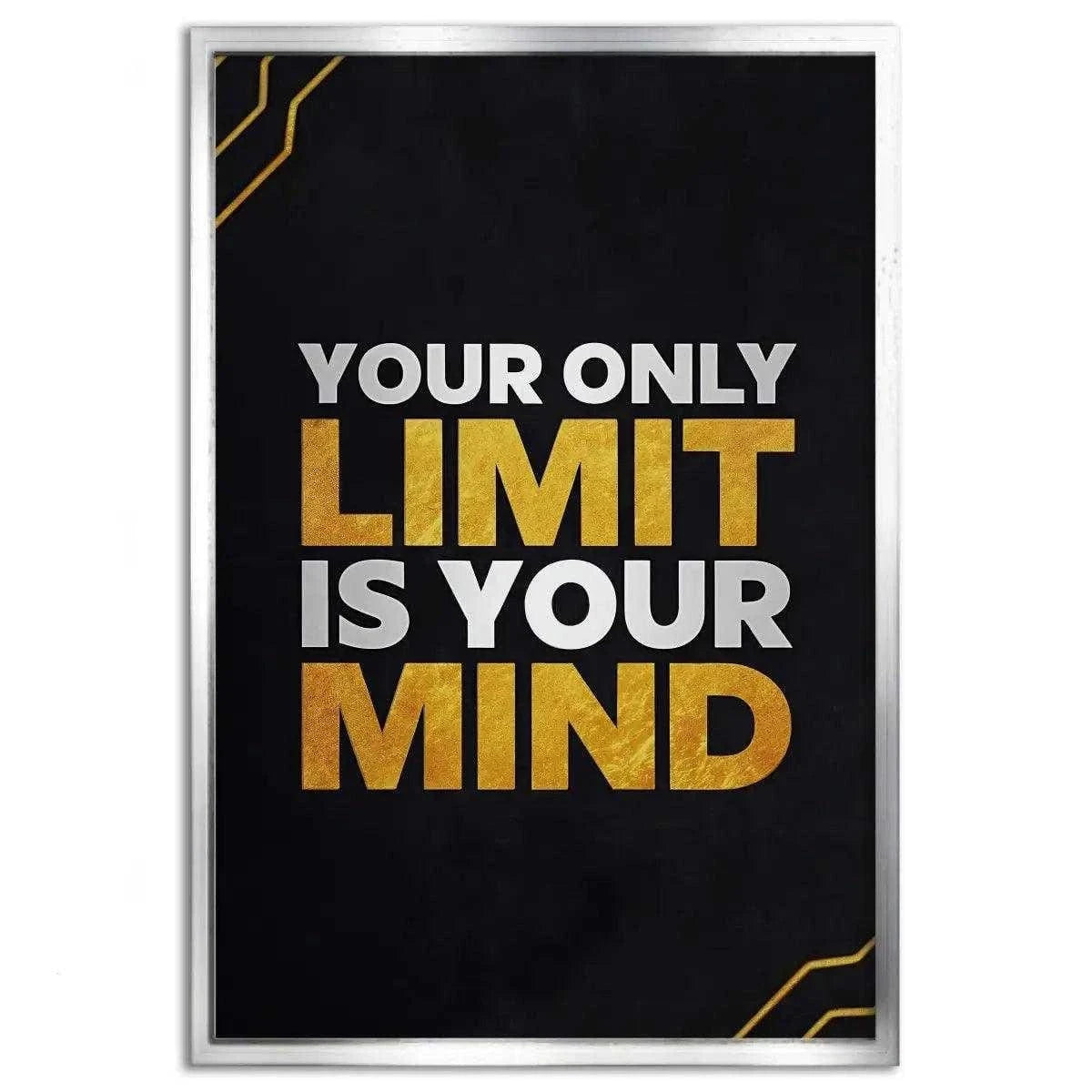 Your only limit is your mind - Leinwandbild Motivation SimpleCanvas Canvas