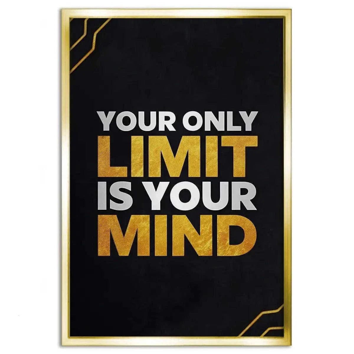 Your only limit is your mind - Leinwandbild Motivation SimpleCanvas Canvas