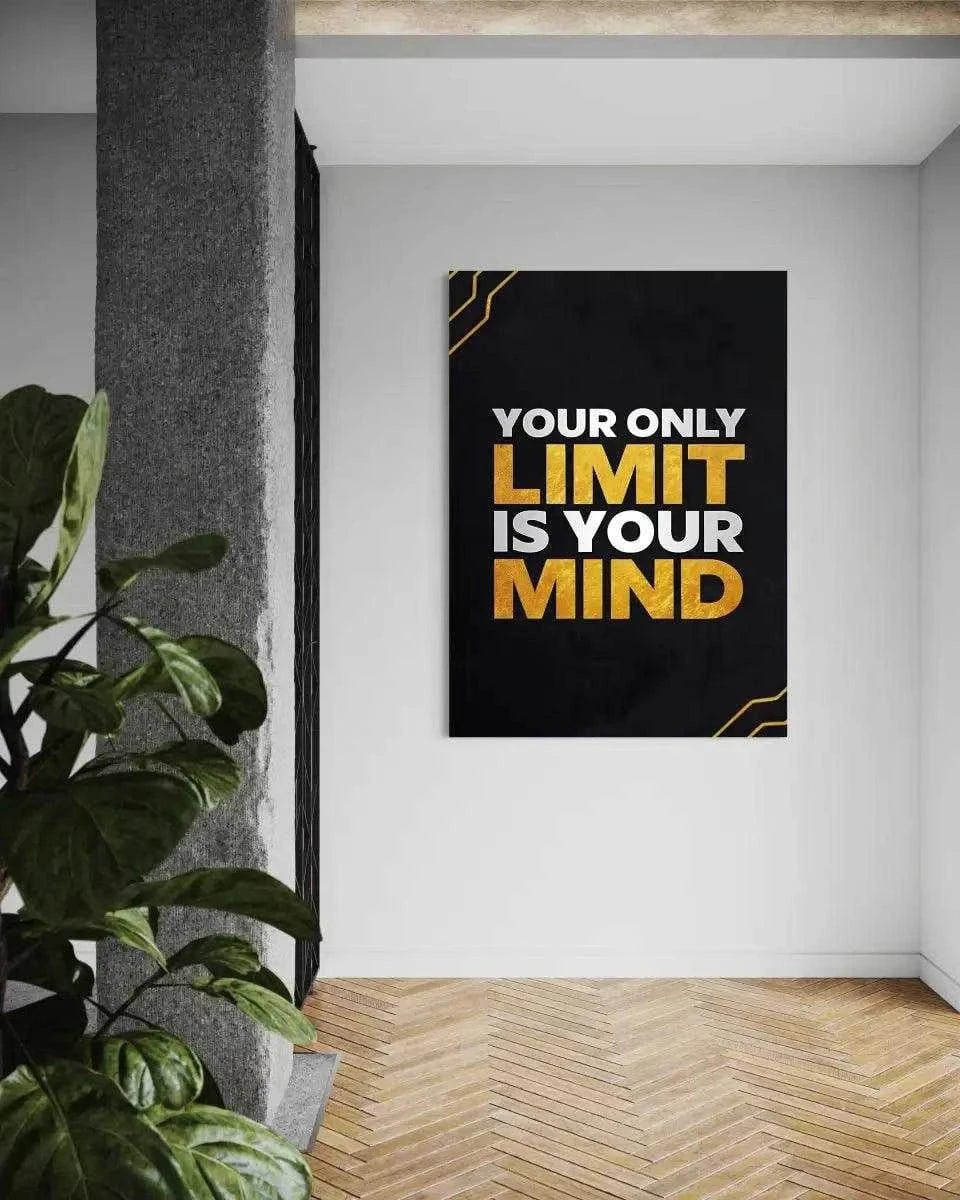Your only limit is your mind - Leinwandbild Motivation SimpleCanvas Canvas
