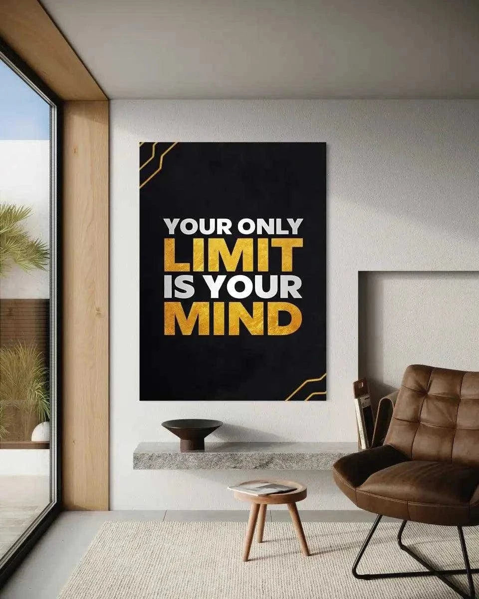 Your only limit is your mind - Leinwandbild Motivation SimpleCanvas Canvas