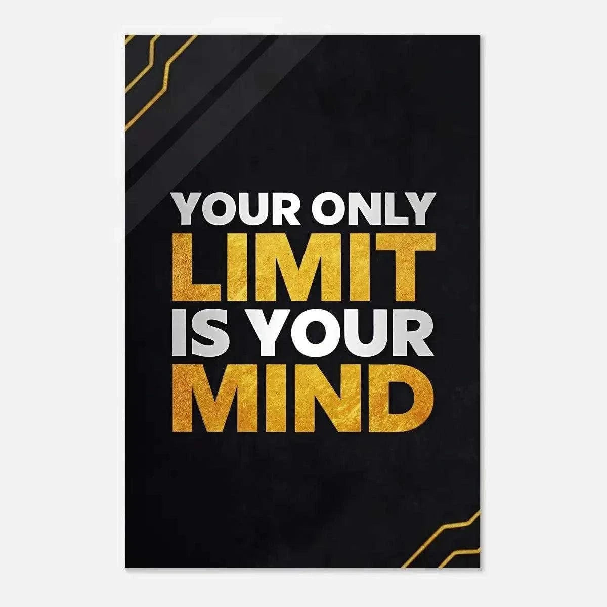 Your only limit is your mind - Leinwandbild Motivation SimpleCanvas Canvas