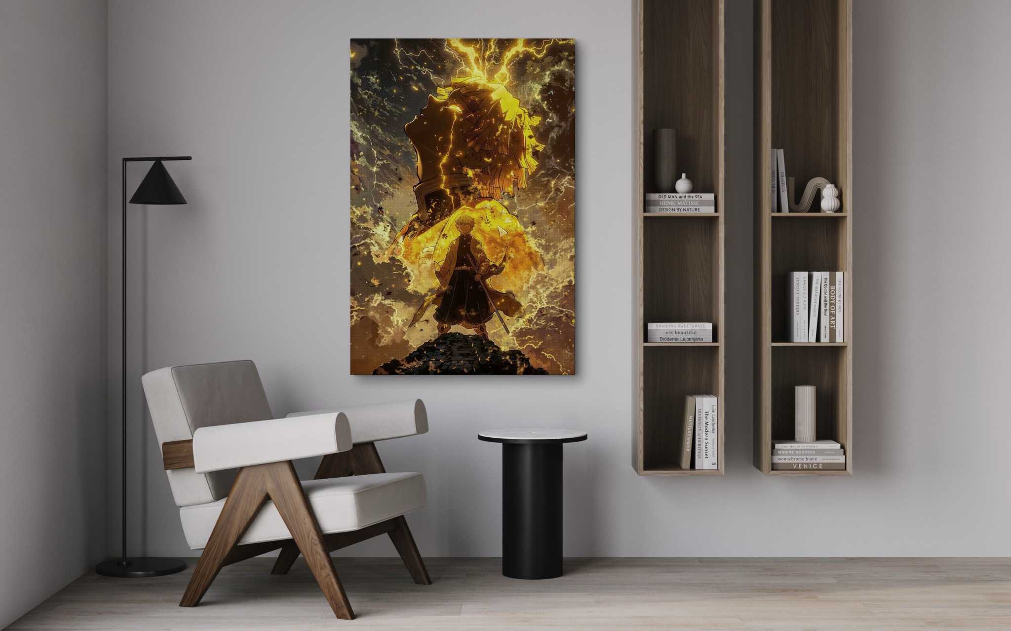 Zenitsu Rage - Demon Slayer - Anime Leinwandbild SimpleCanvas Canvas