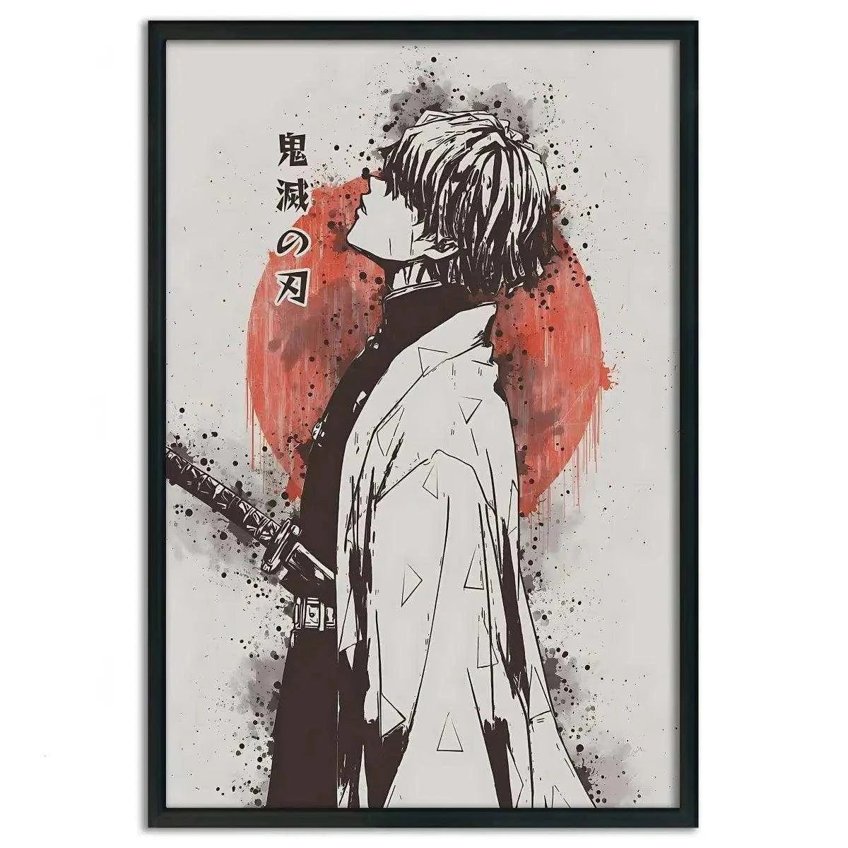 Zenitsu Vintage - Demon Slayer - Anime Leinwandbild SimpleCanvas Canvas