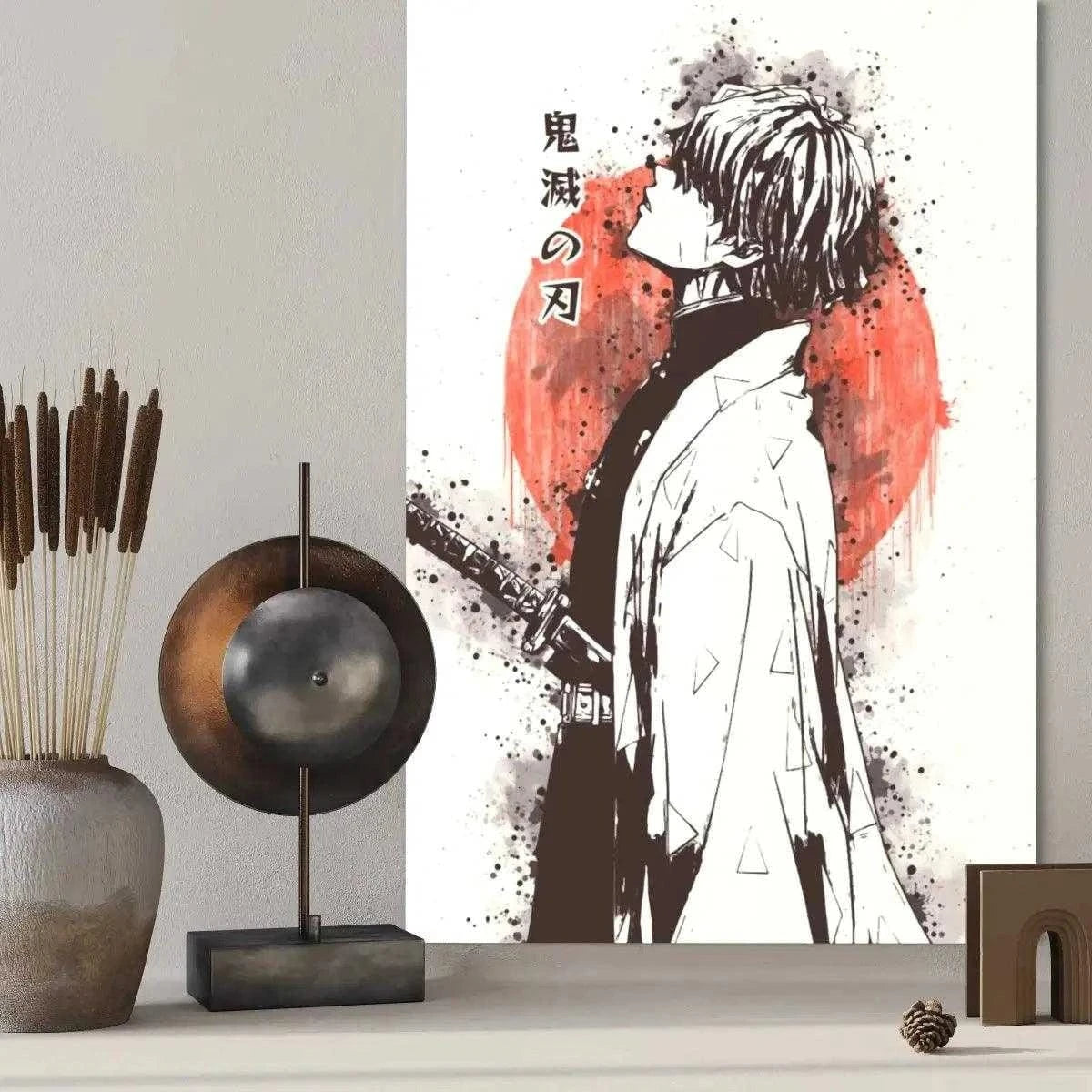 Zenitsu Vintage - Demon Slayer - Anime Leinwandbild SimpleCanvas Canvas