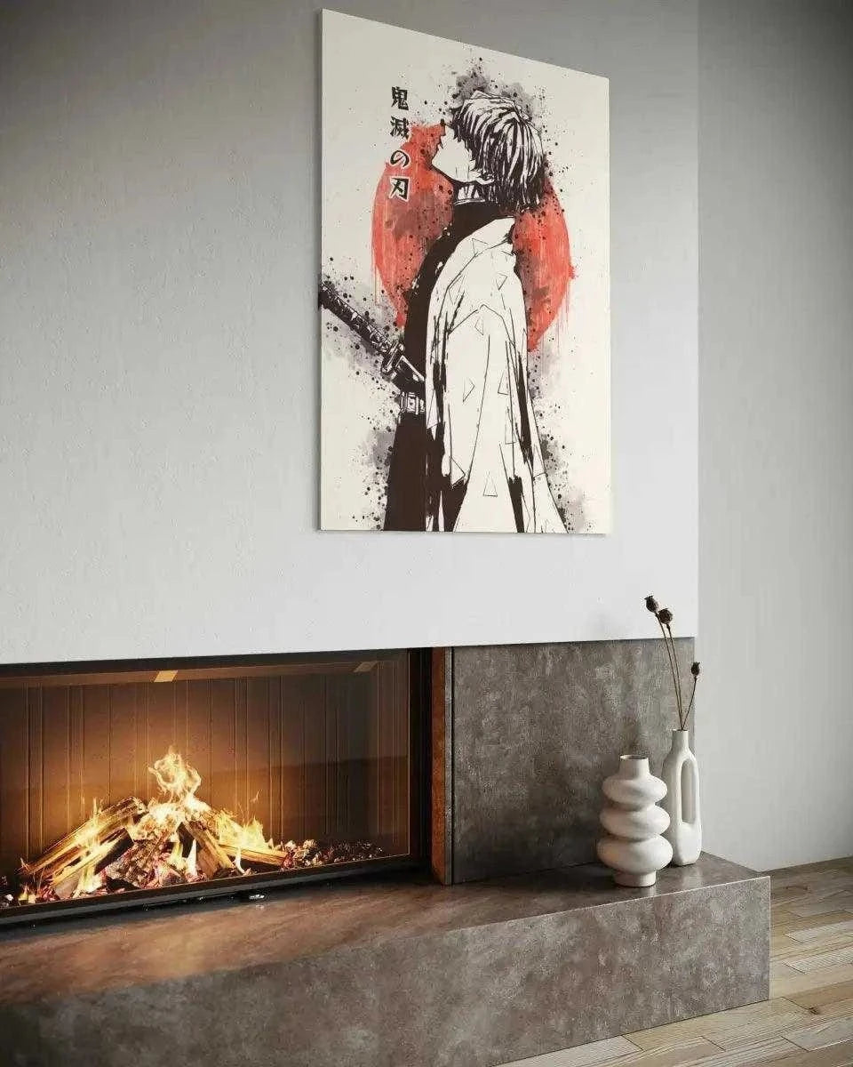 Zenitsu Vintage - Demon Slayer - Anime Leinwandbild SimpleCanvas Canvas