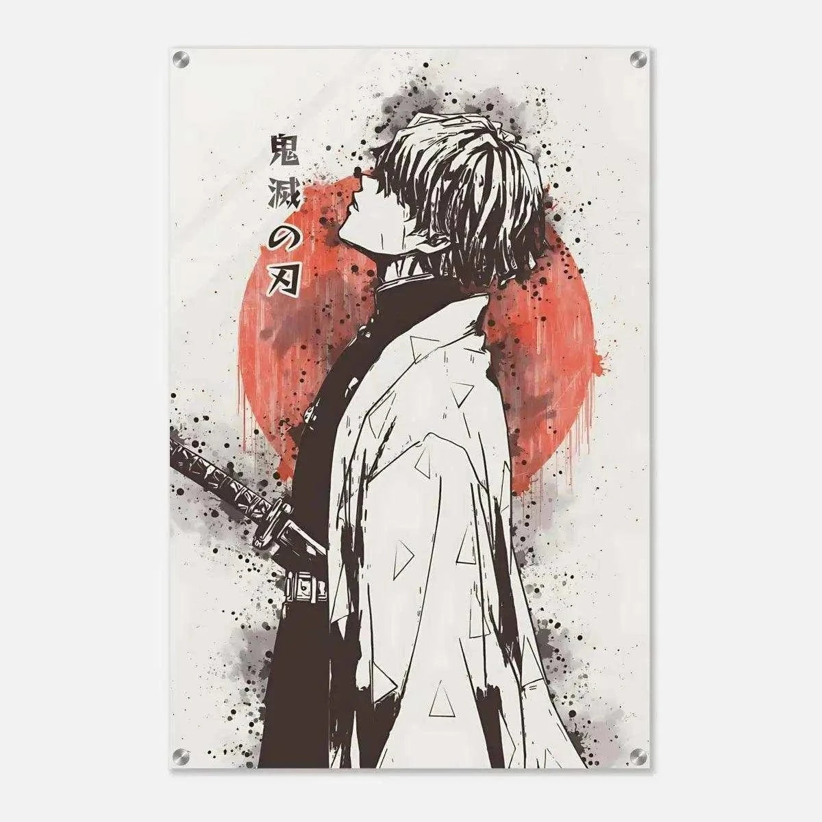 Zenitsu Vintage - Demon Slayer - Anime Leinwandbild SimpleCanvas Canvas