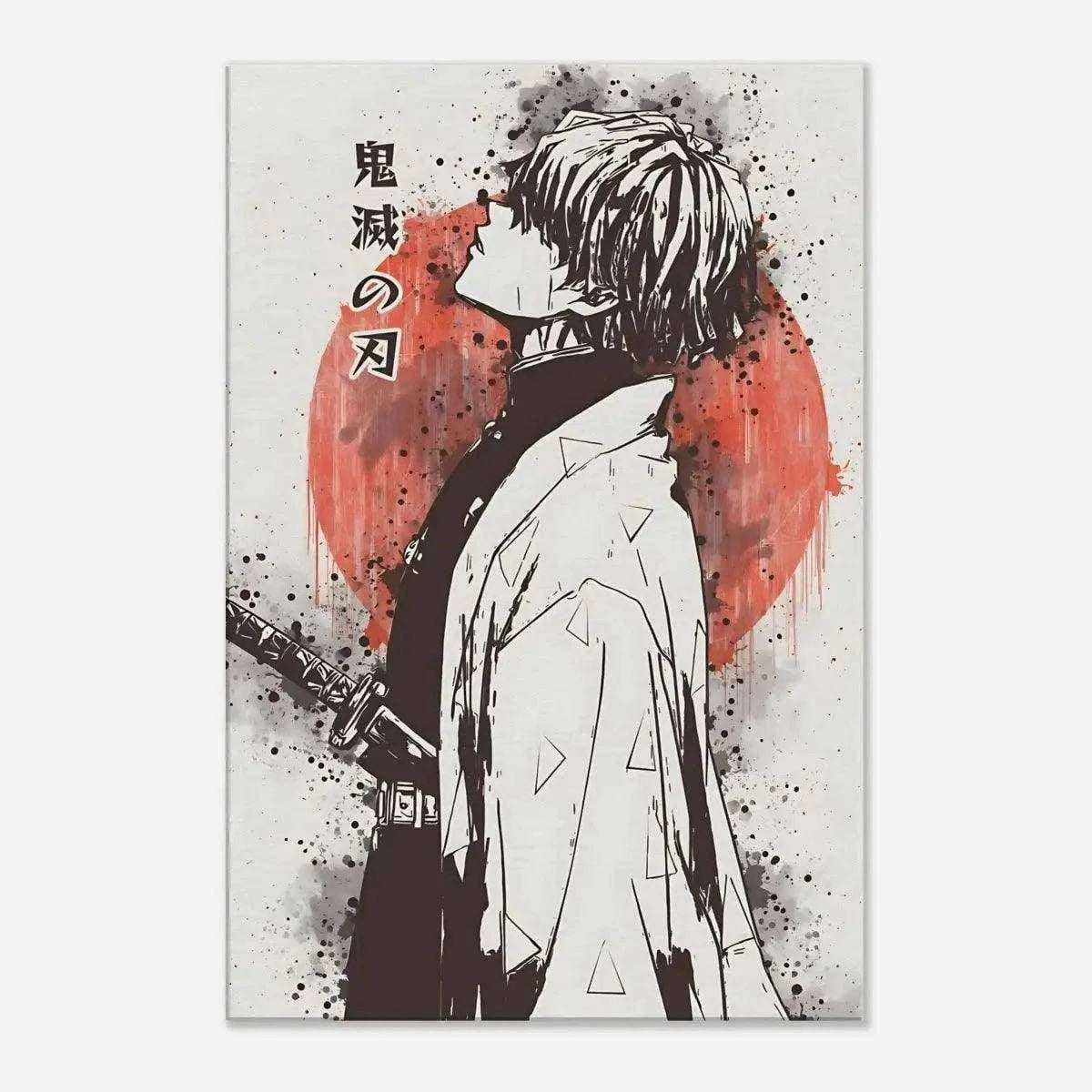 Zenitsu Vintage - Demon Slayer - Anime Leinwandbild SimpleCanvas Canvas